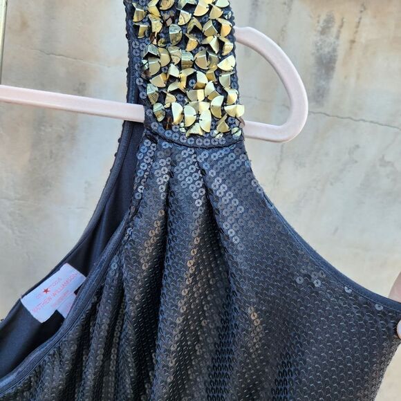 Matthew Williamson beaded sequined single shoulder cocktail dress - Picture 8 of 9